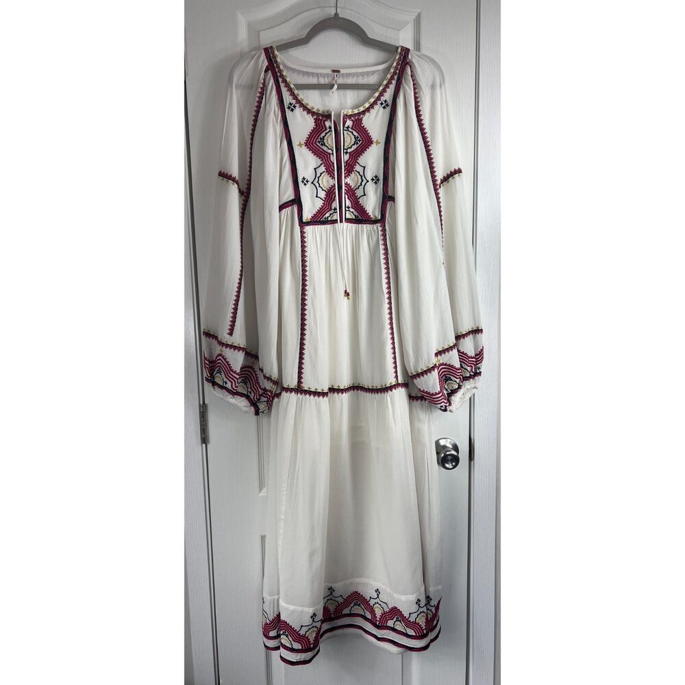 Free People Women's Sweet Escape Midi Dress Long Sleeve Size S Small - NWOT!